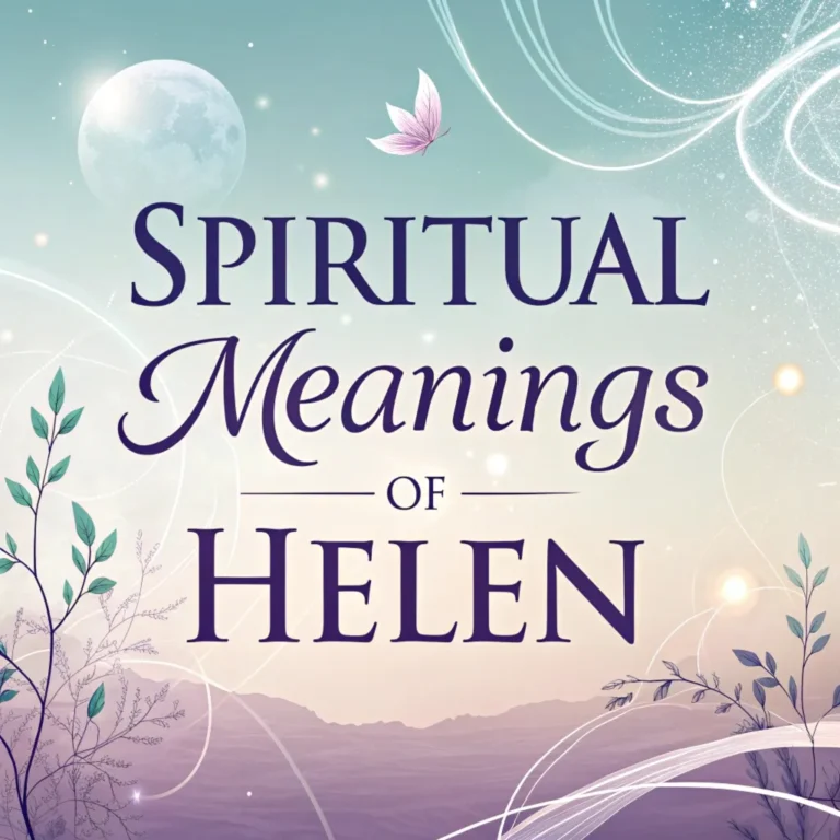 12 Spiritual Meanings of Helen: A Journey Through Light and Wisdom