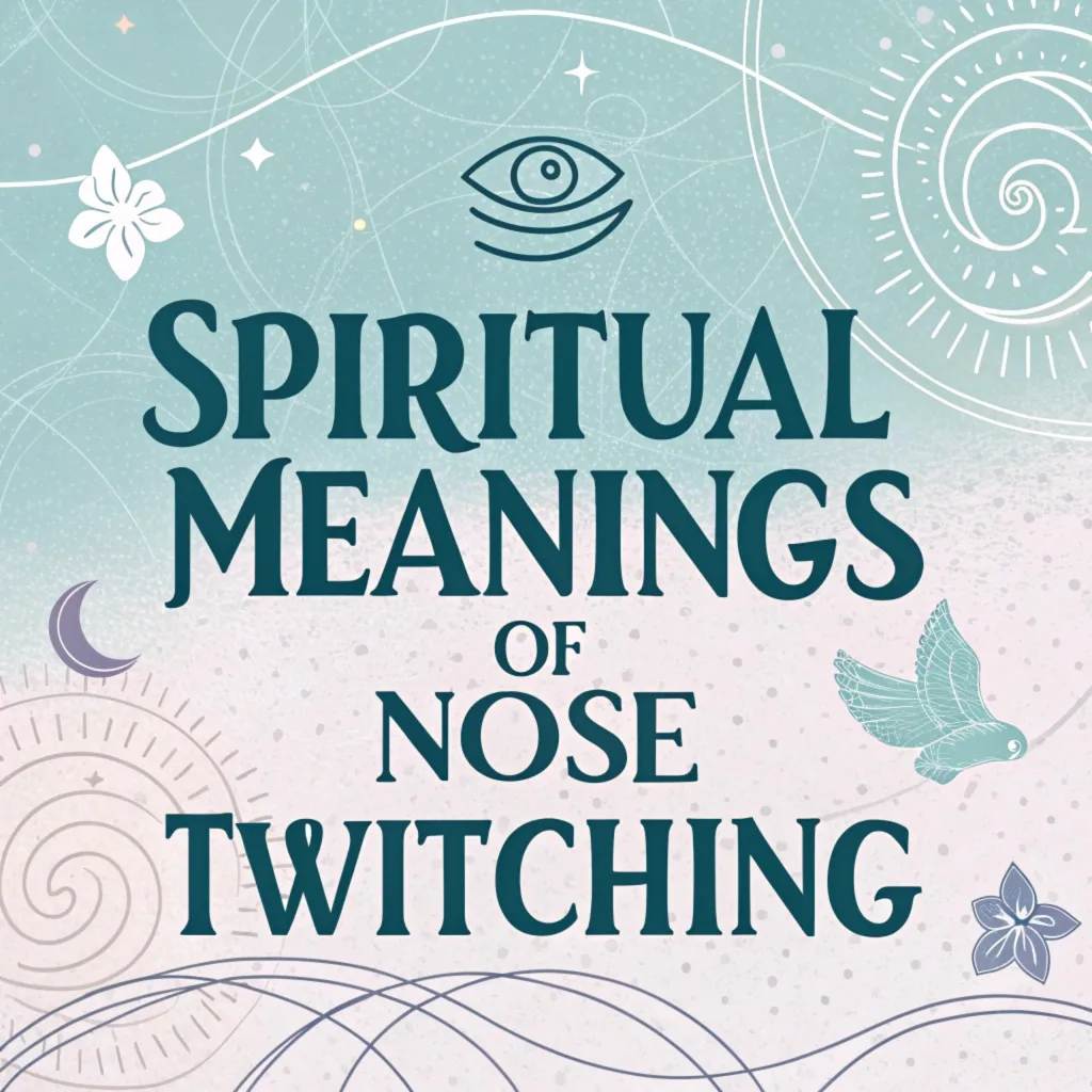 13 Spiritual Meanings of Nose Twitching: Mystical Messages 13 Spiritual Meanings of Nose Twitching: Mystical Messages
