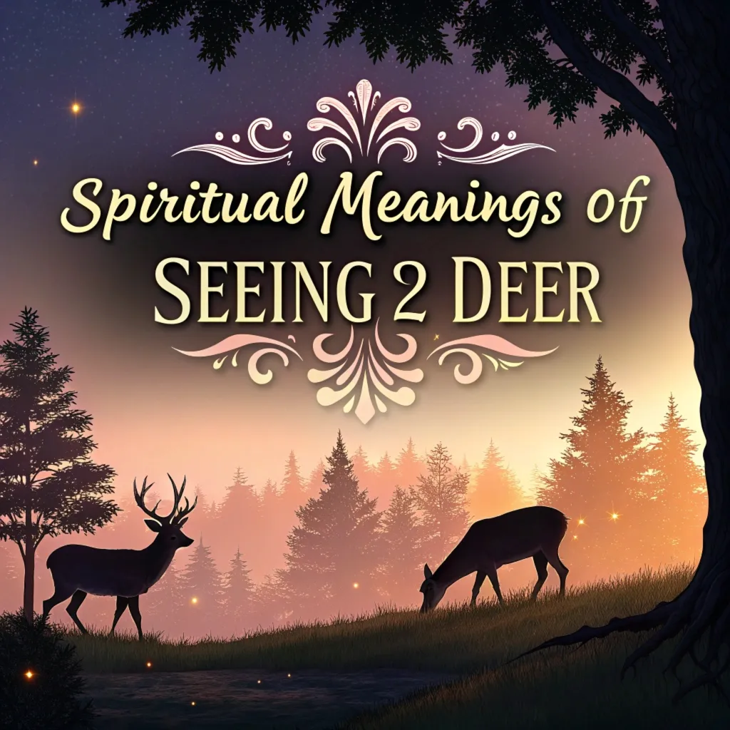 15 Spiritual Meanings of Seeing 2 Deer: The Mystical Connection