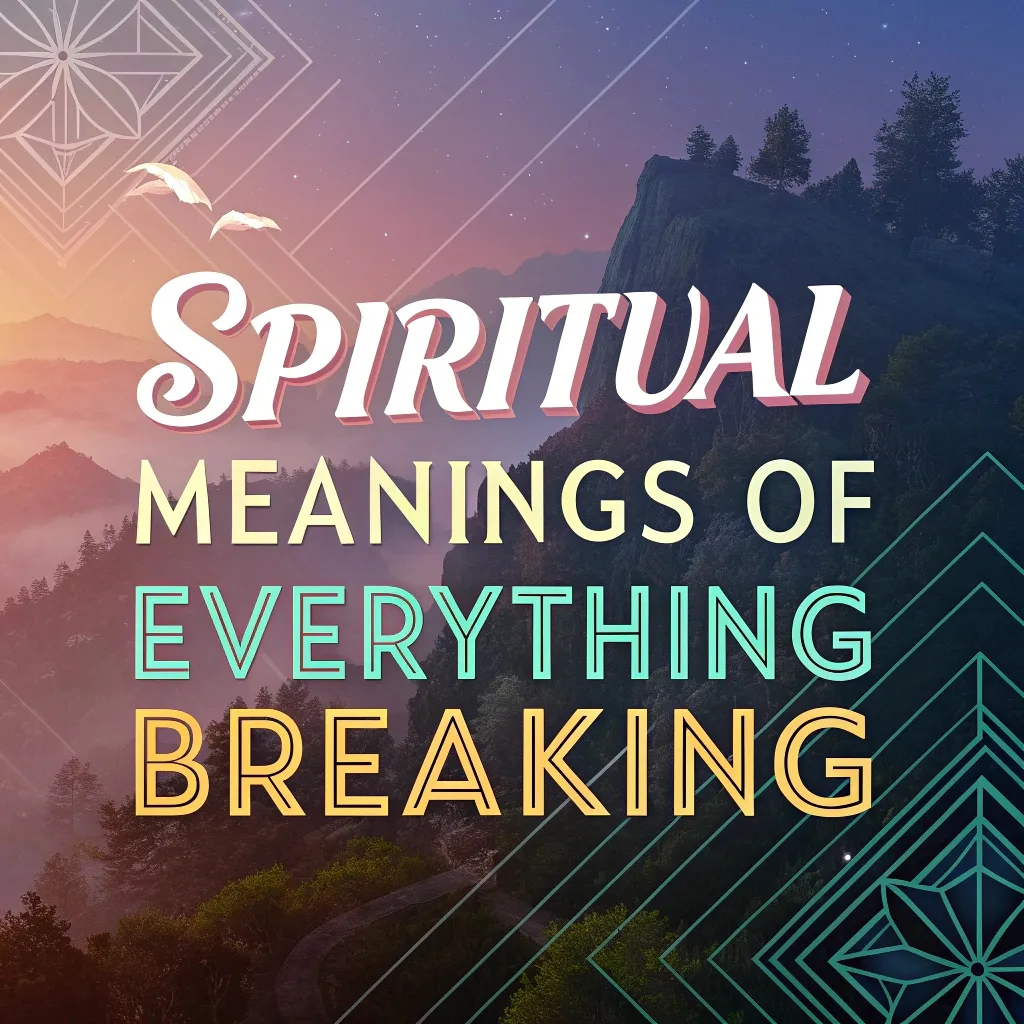 14 Spiritual Meanings of Everything Breaking: Divine Messages