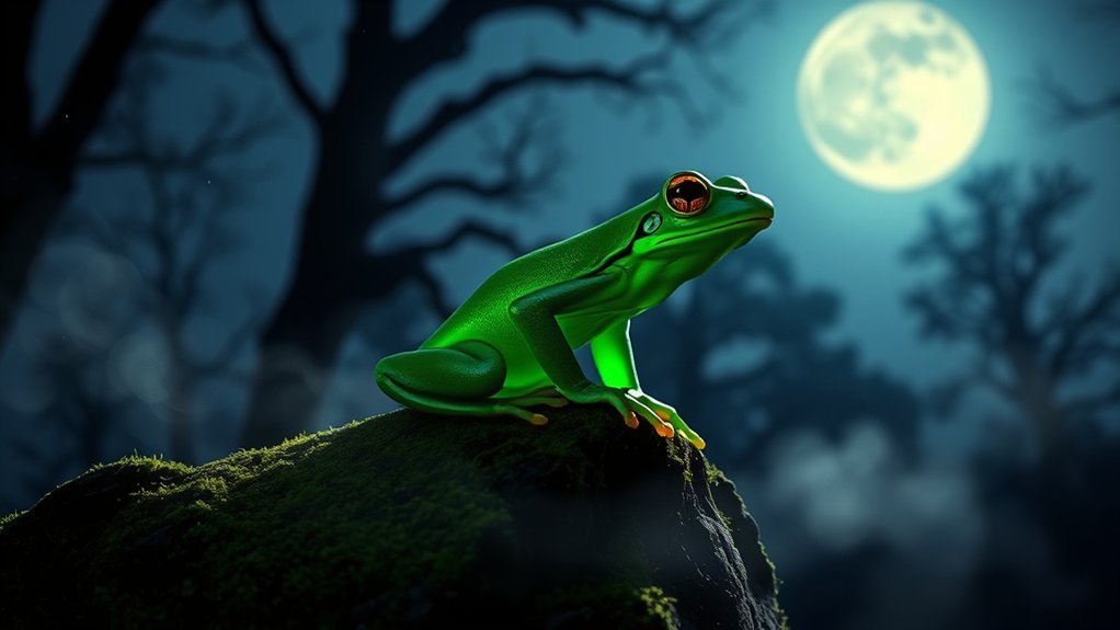 frog symbolism at night