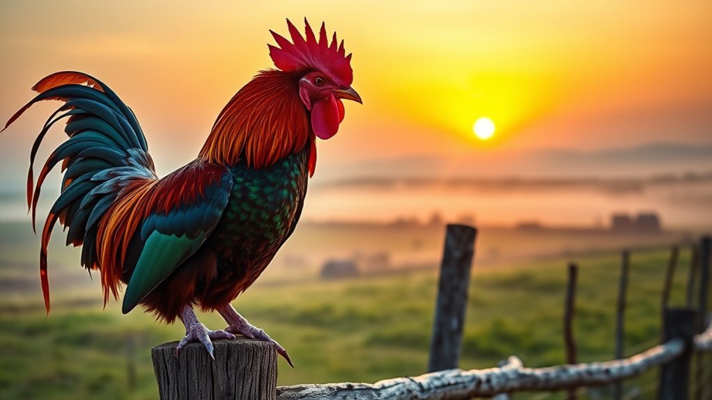rooster symbolizes divine omens