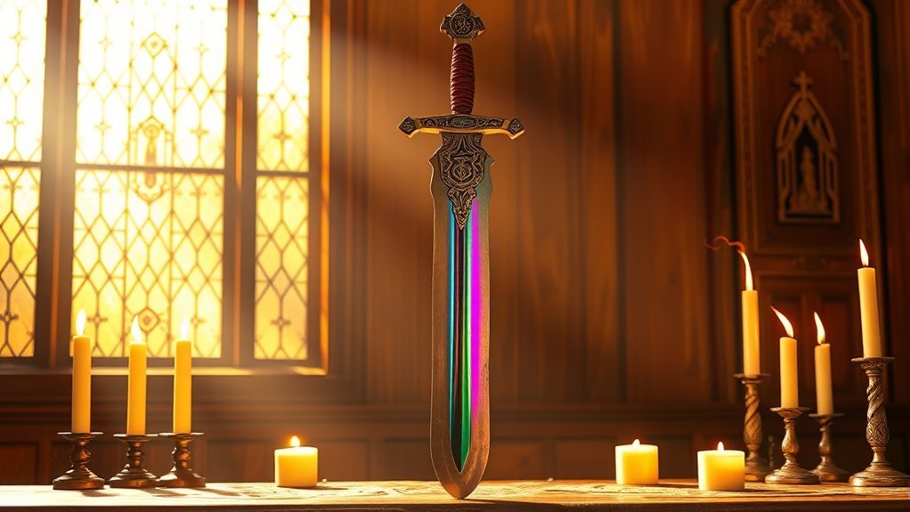 sword symbolizes spiritual strength